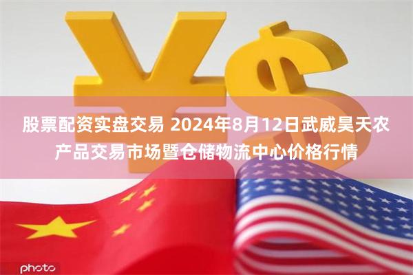 股票配资实盘交易 2024年8月12日武威昊天农产品交易市场暨仓储物流中心价格行情